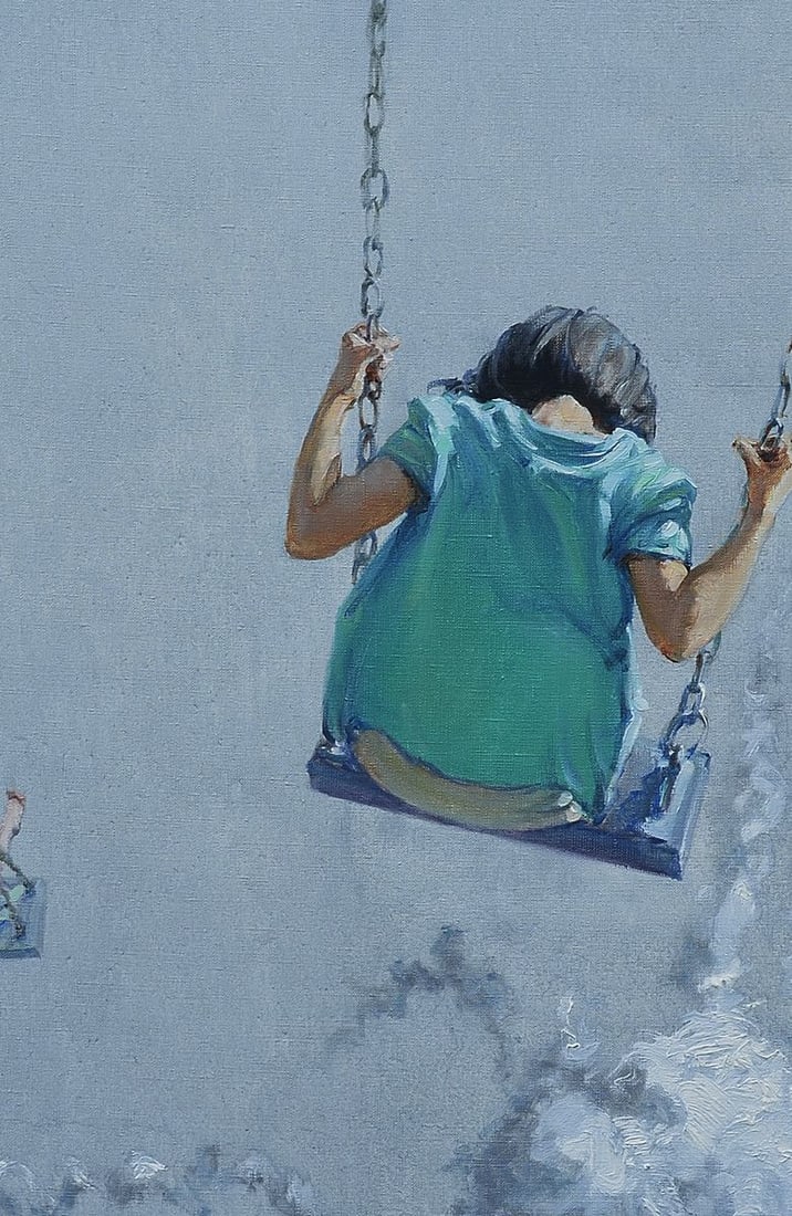 Oil painting Aerial skating Oleg Kateryniuk - 8