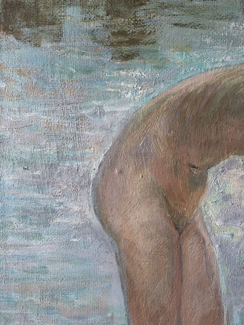 Oil painting Bathing in the sun V. Mishurovsky - 3