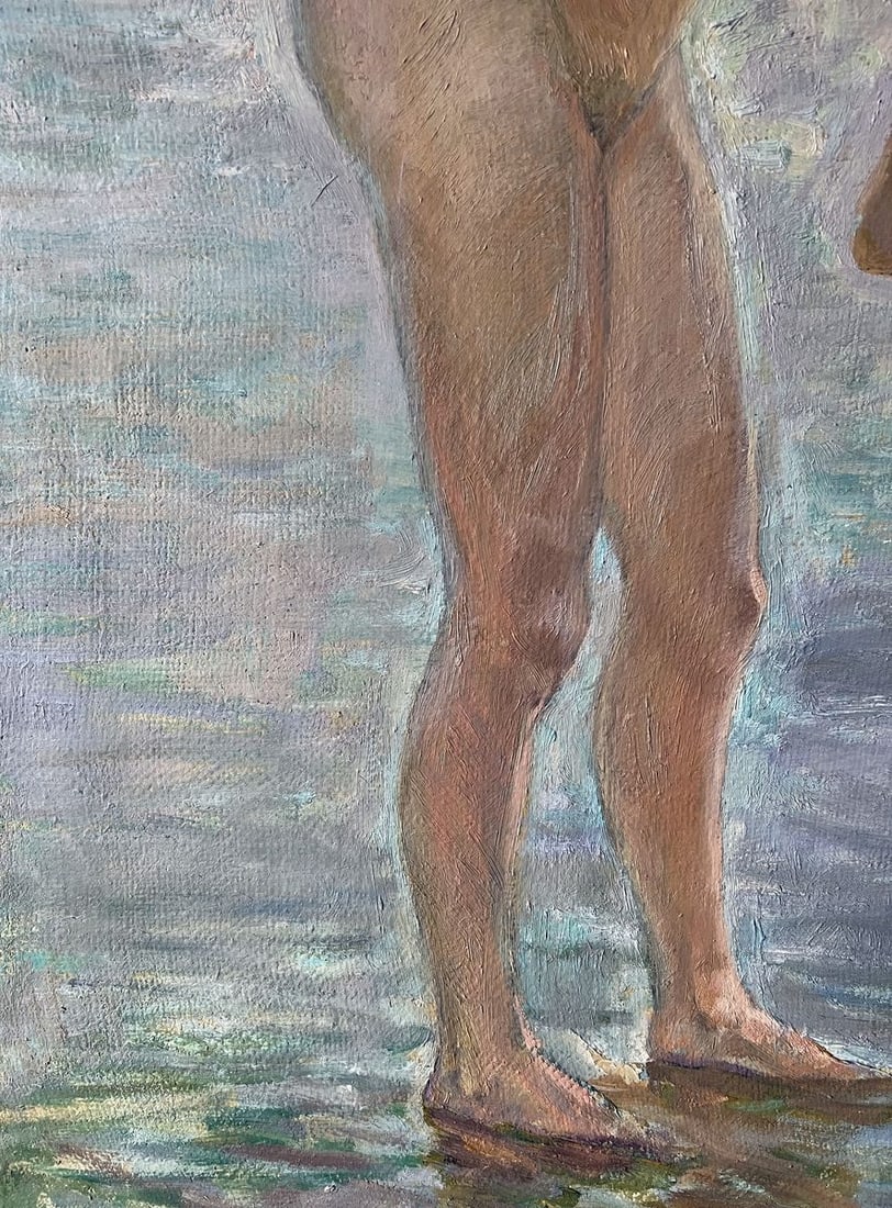 Oil painting Bathing in the sun V. Mishurovsky - 4