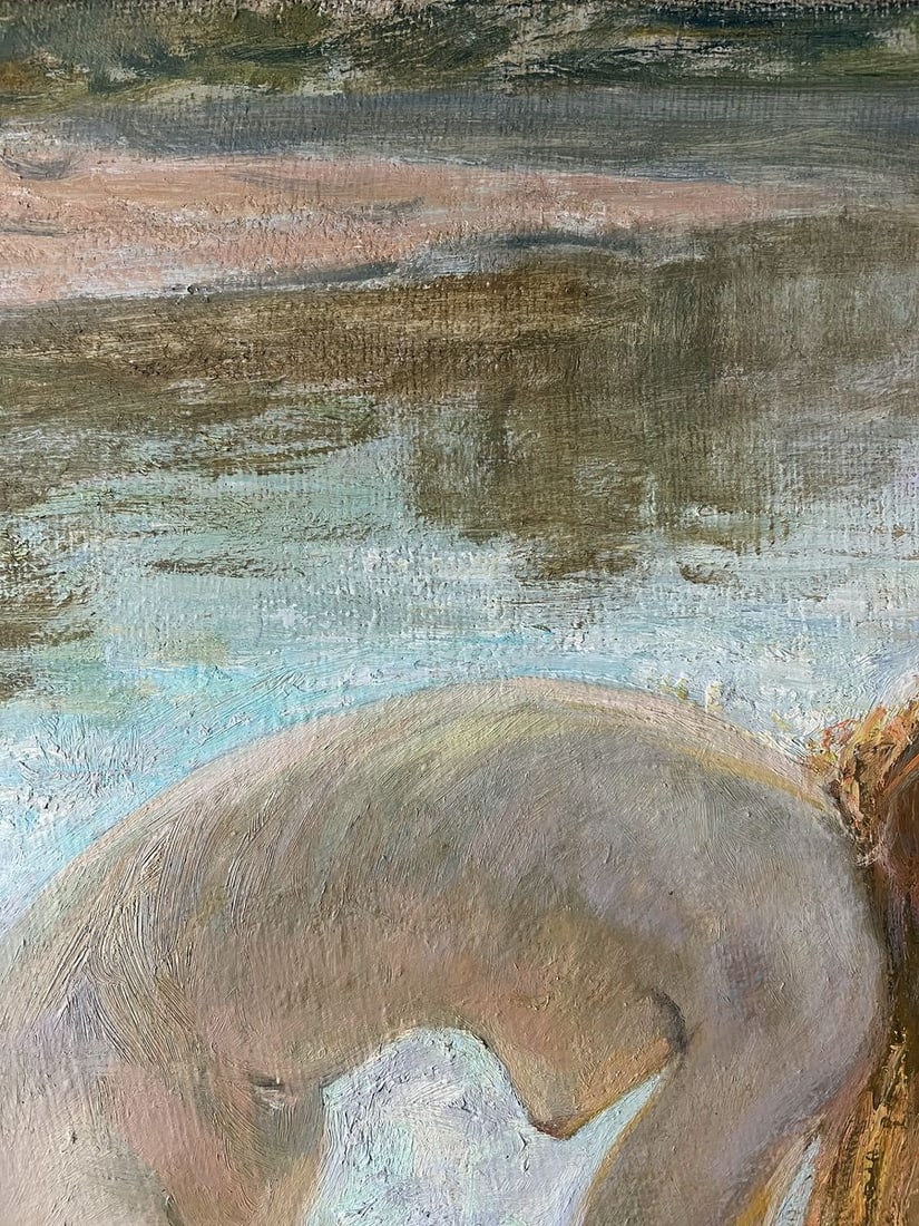 Oil painting Bathing in the sun V. Mishurovsky - 5