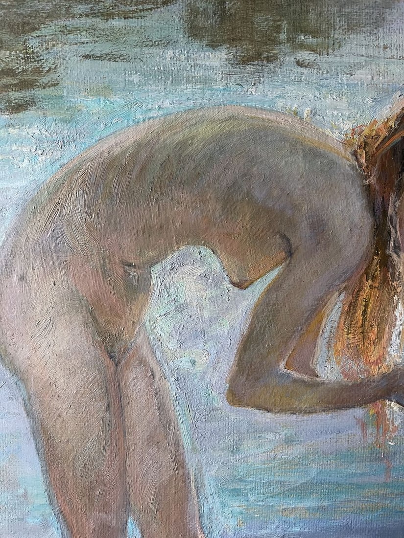Oil painting Bathing in the sun V. Mishurovsky - 6