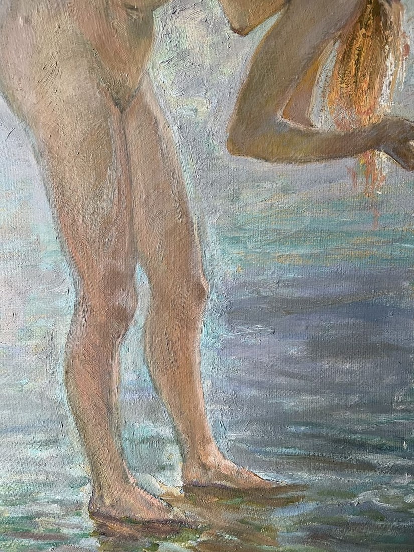 Oil painting Bathing in the sun V. Mishurovsky - 7
