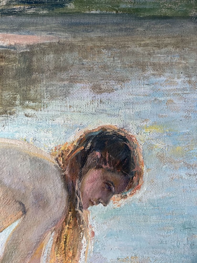 Oil painting Bathing in the sun V. Mishurovsky - 8