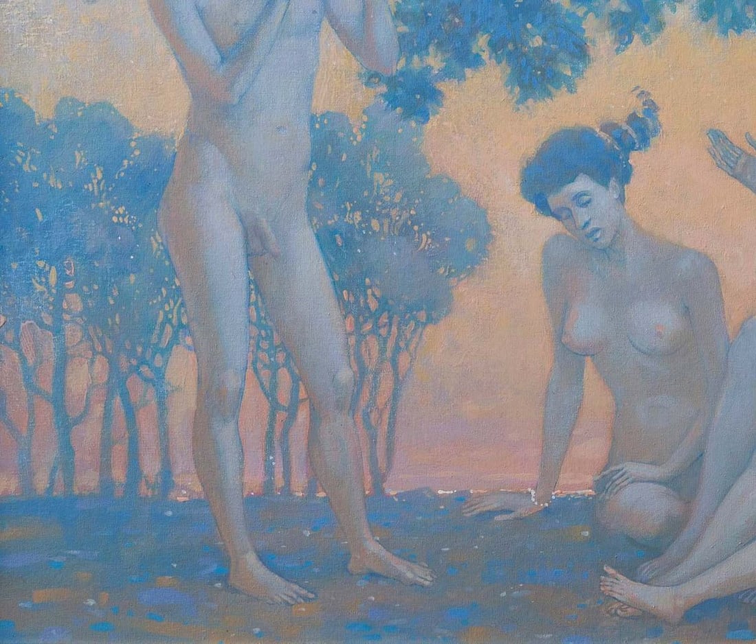Acrylic painting Romantic motive Nicolay Vydcovsky - 4
