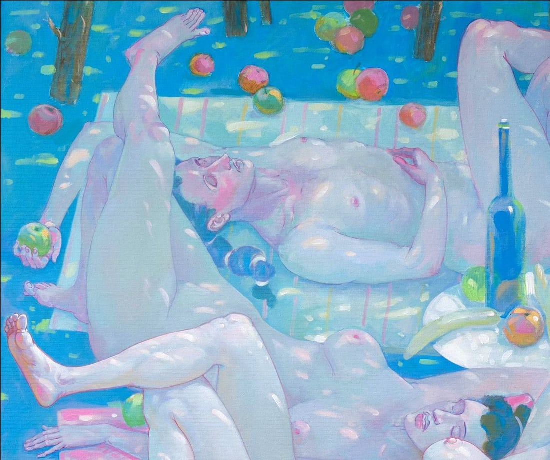 Acrylic painting Paradise siesta Nicolay Vydcovsky - 2