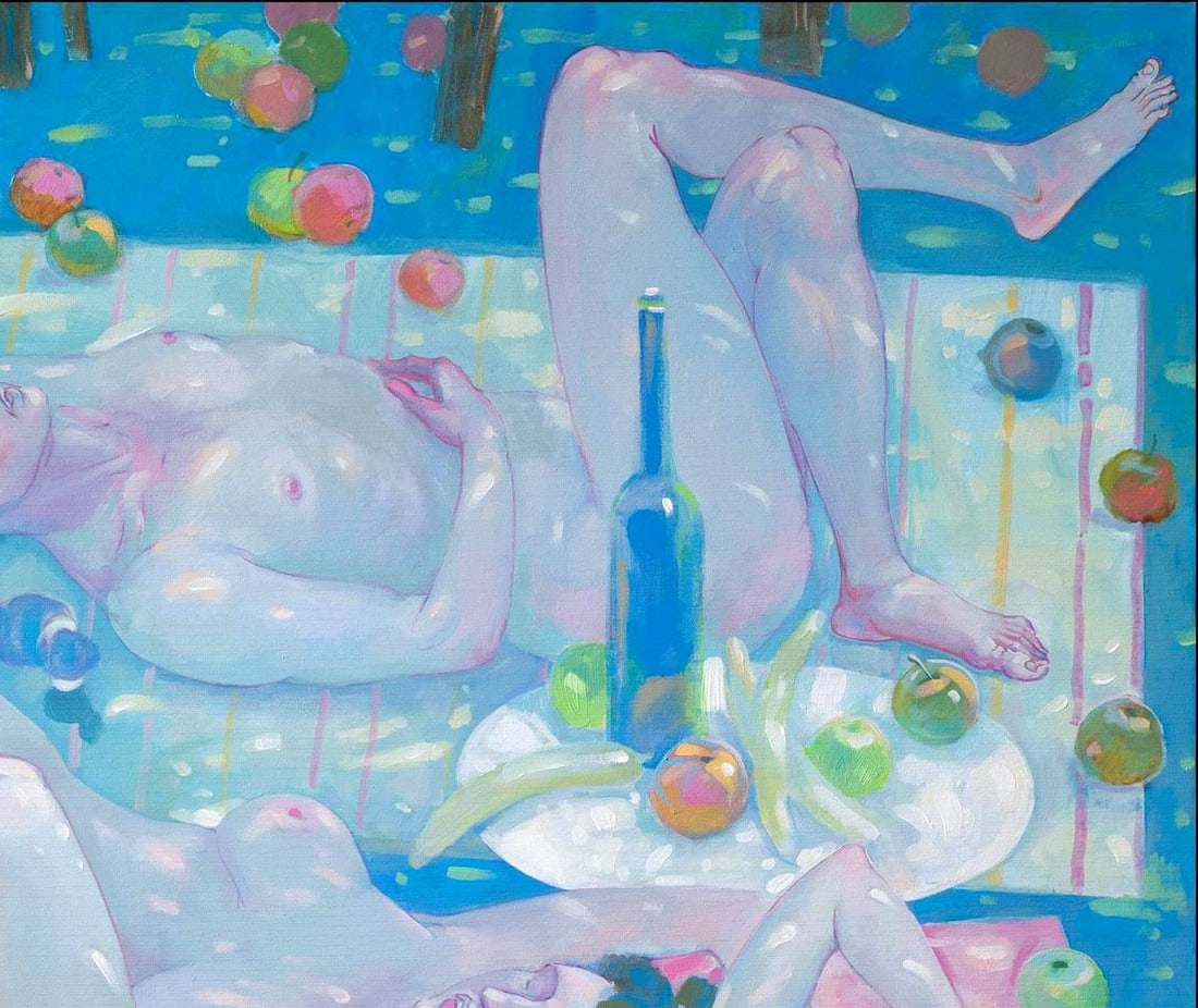 Acrylic painting Paradise siesta Nicolay Vydcovsky - 3