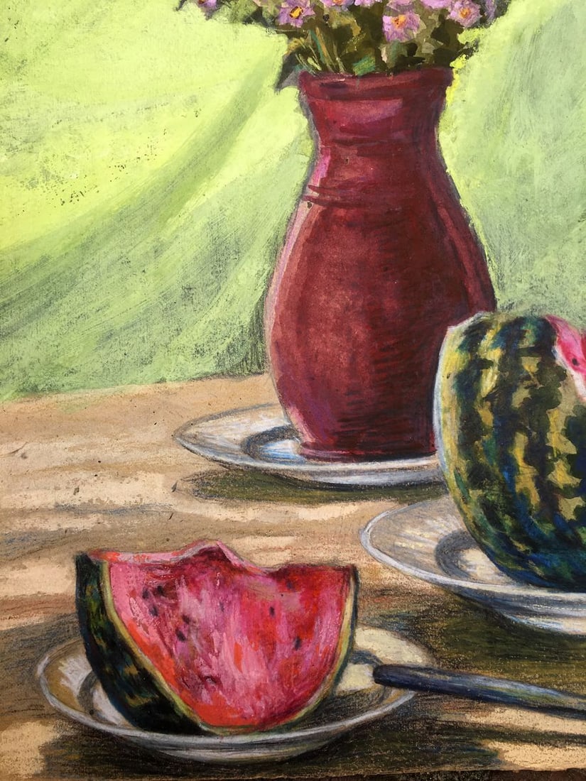 Acrylic painting Paradise siesta Nicolay Vydcovsky - 6