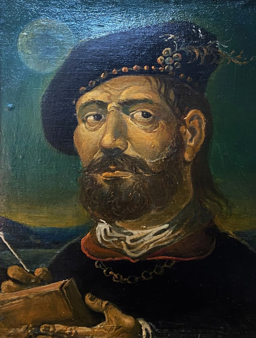 Oil painting Maestro Litvinov Oleg Arkad'yevich: Title: Oil painting Maestro Litvinov Oleg Arkad'yevich Description: NoLitv 461 *** ABOUT THIS PAINTING *** * TITLE: "Maestro" * ARTISTS: Litvinov Oleg Arkad'yevich * SIZE: 19x24.5 cm/'7.48x9.64 inches
