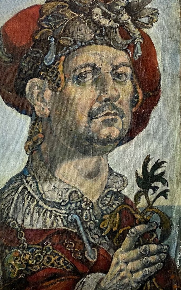 Oil painting Self-portrait in 2010 Litvinov Oleg Arkad'yevich (1 of 10)