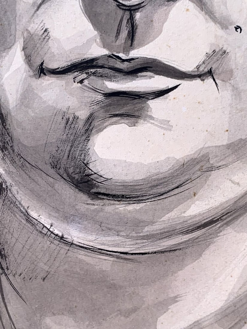 Watercolor, pencil painting Portrait of a woman Alexander Arkadievich Litvinov - 5