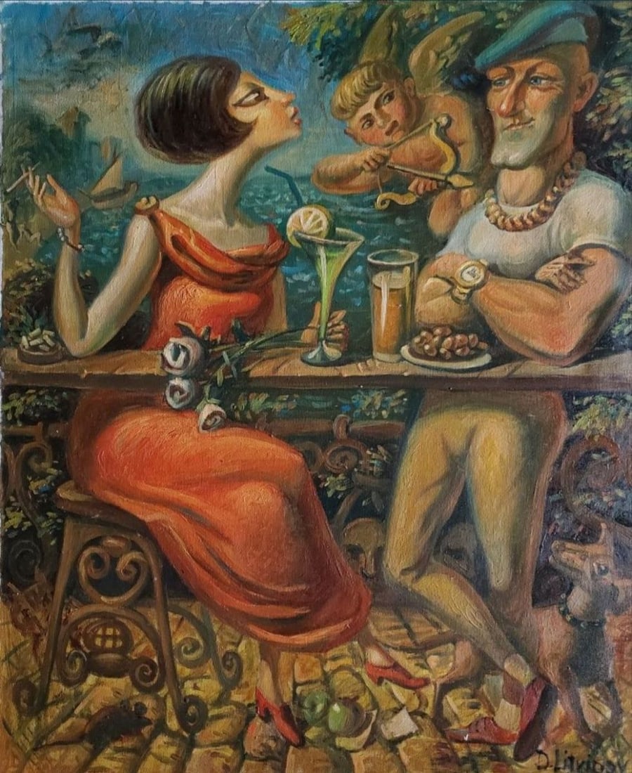 Oil painting Date Litvinov Daniil Olegovich: Title: Oil painting Date Litvinov Daniil Olegovich Description: NoLitv 1022 *** ABOUT THIS PAINTING *** * TITLE: "Date" * ARTISTS: Litvinov Daniil Olegovich * SIZE: 53,5x49 cm/'21.06x19.29 inches' *