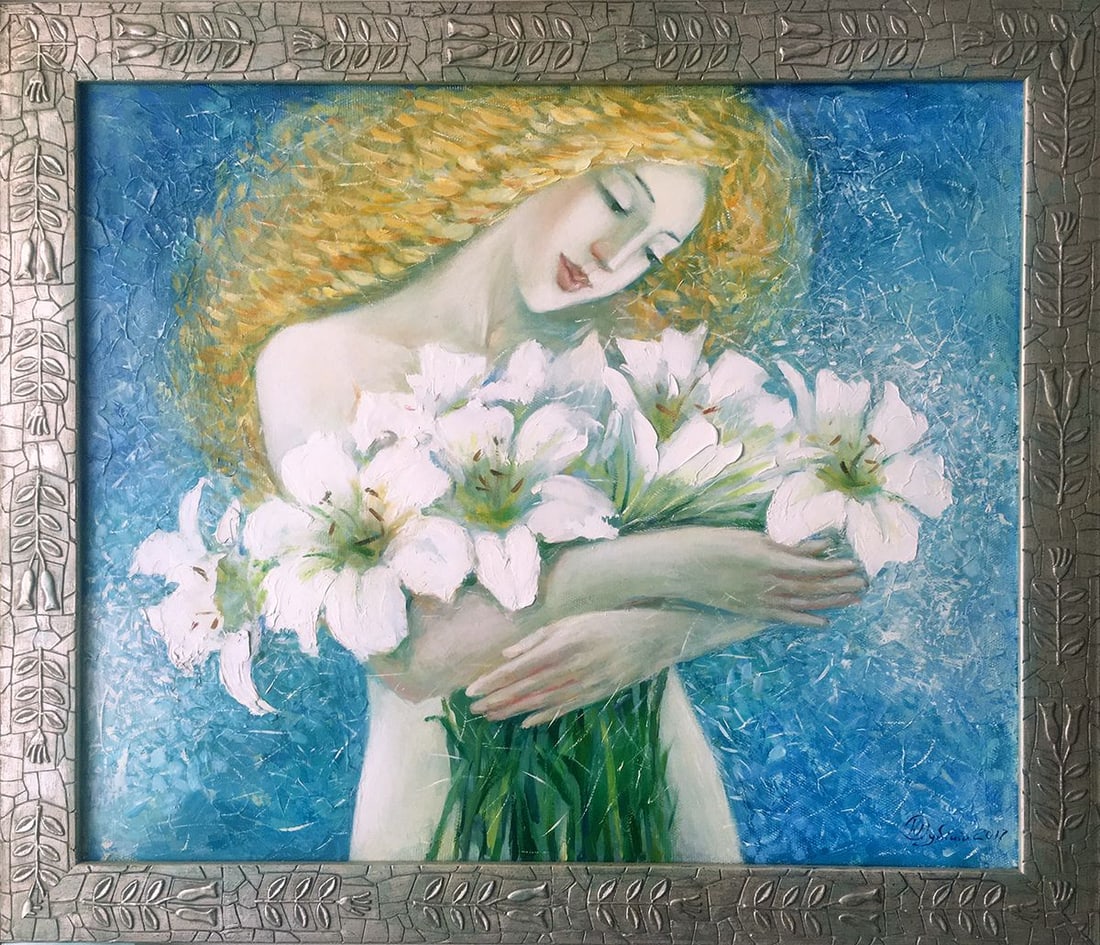 Oil painting Angel's day Titinin Yurii: Title: Oil painting Angel's day Titinin Yurii Description: NoDub 29 *** ABOUT THIS PAINTING *** * TITLE: "Angel's day" * ARTISTS: Titinin Yurii * SIZE: 60x50 cm/'23.62x19.68 inches' * MEDIUM: oil,