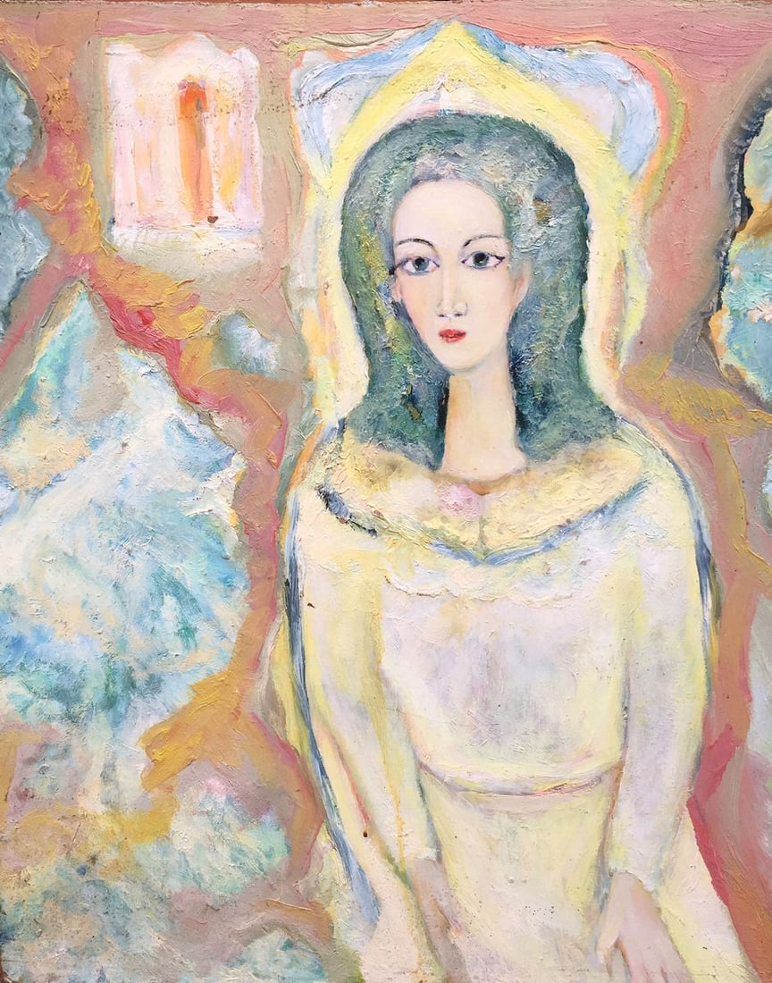 Oil painting Portrait girl Novikovsky Vladimir Ogievich: Title: Oil painting Portrait girl Novikovsky Vladimir Ogievich Description: No447 * TITLE: "Portrait girl" * ARTISTS: Novikovsky Vladimir Ogievich * SIZE: 60x50cm/'23.62x19.68 inches' * MEDIUM: oil,