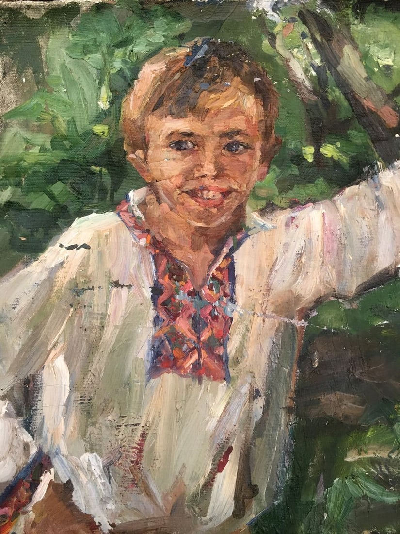 Oil painting Portrait of a boy Palazhchenko Irina - 2