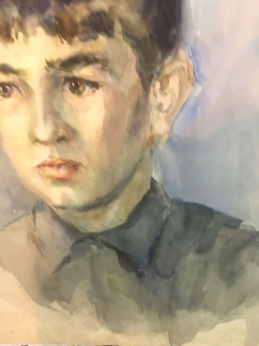 Watercolor painting Portrait of a boy Palazhchenko Irina - 4