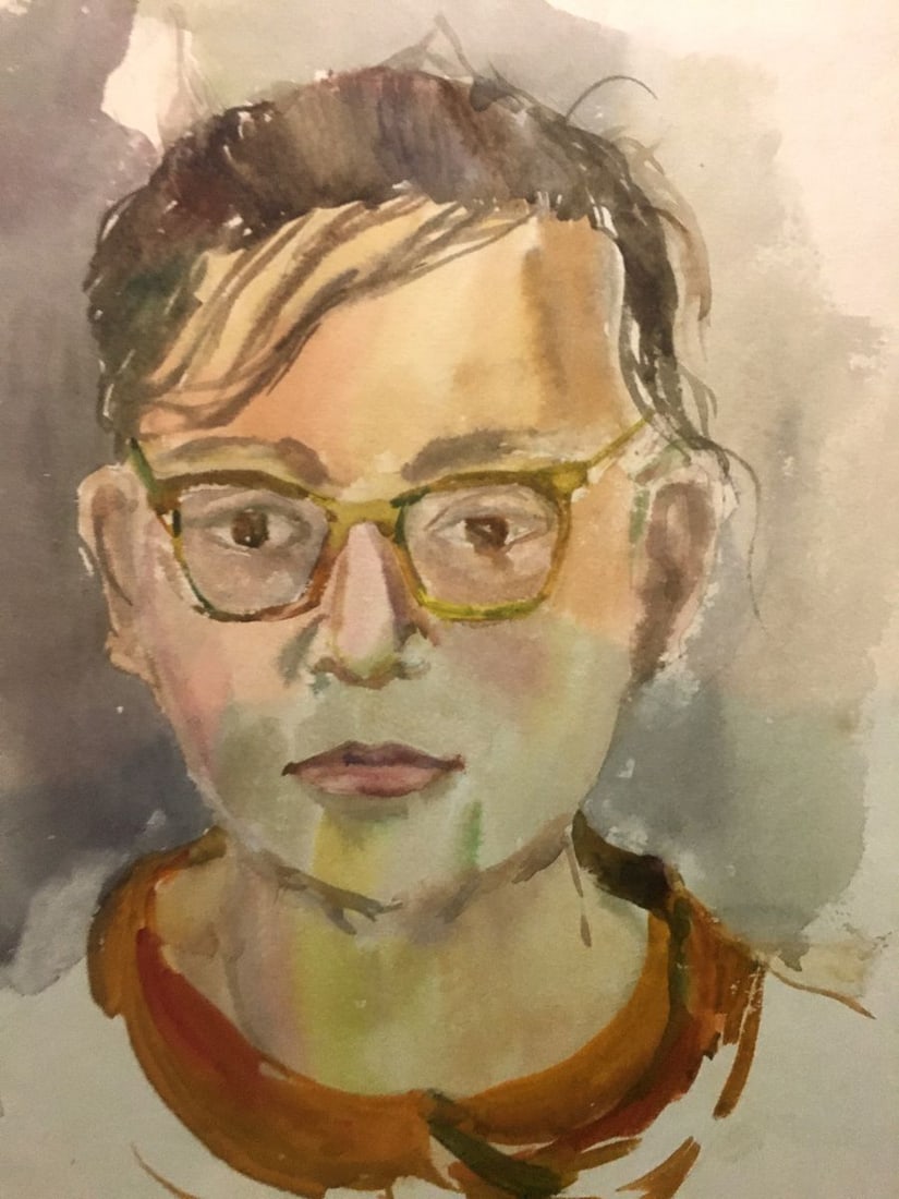 Watercolor painting Portrait of a boy Palazhchenko Irina - 3
