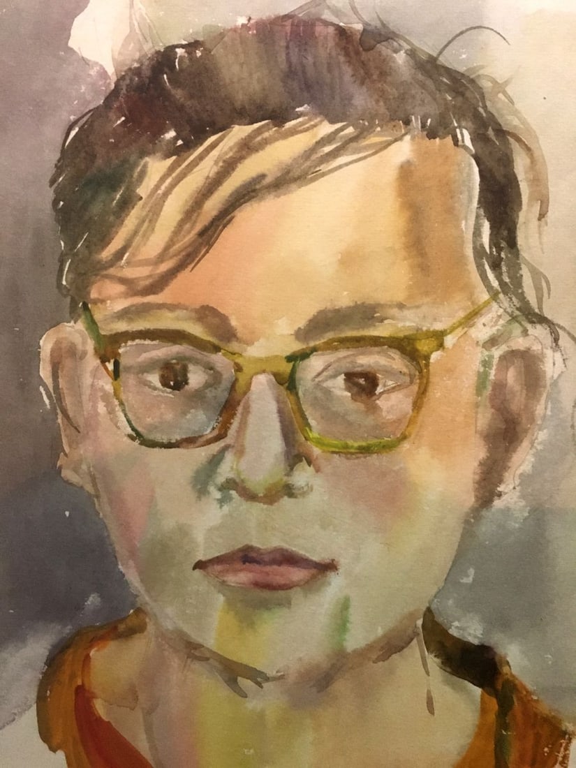 Watercolor painting Portrait of a boy Palazhchenko Irina - 4