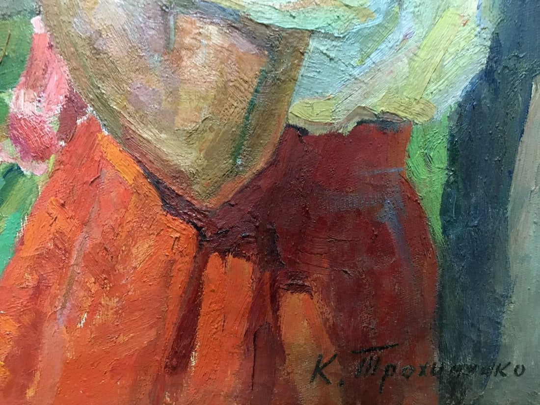 Oil painting Woman portrait Trohimenko Karp Demyanovich - 7