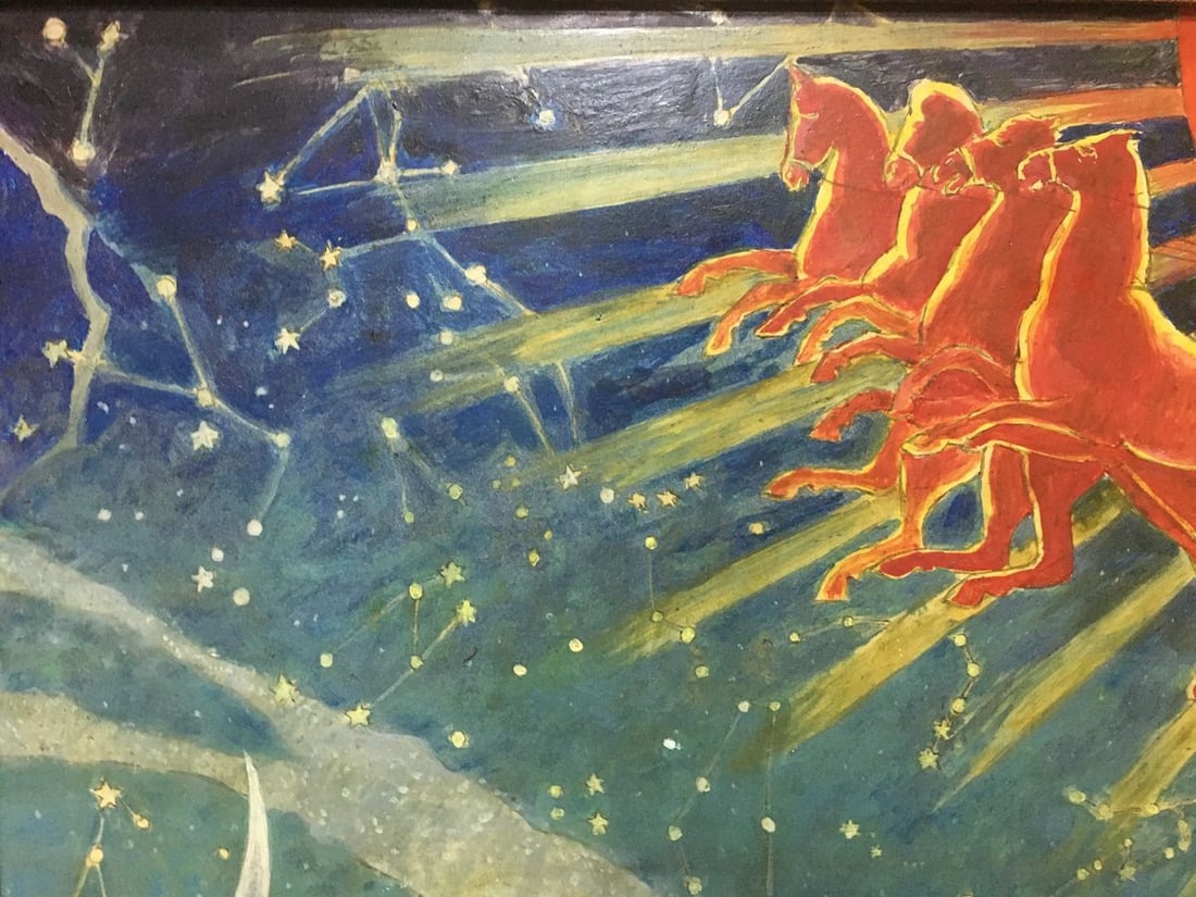 Abstract oil painting Folk traditions Strelnikov Vladimir Vladimirovich - 2
