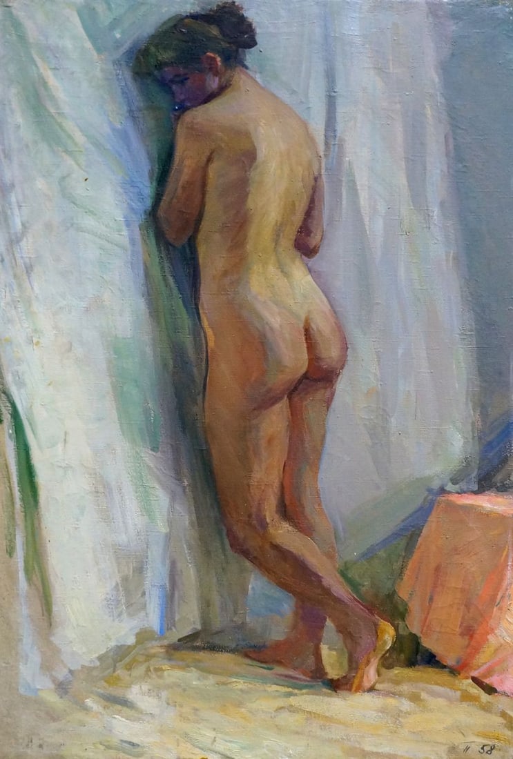 Oil painting Naked portrait of a girl Pavlyuk Victor Illarionovich: Title: Oil painting Naked portrait of a girl Pavlyuk Victor Illarionovich Description: NoVern 1007 *** ABOUT THIS PAINTING *** * TITLE: "Naked portrait of a girl" * ARTISTS: Pavlyuk Victor
