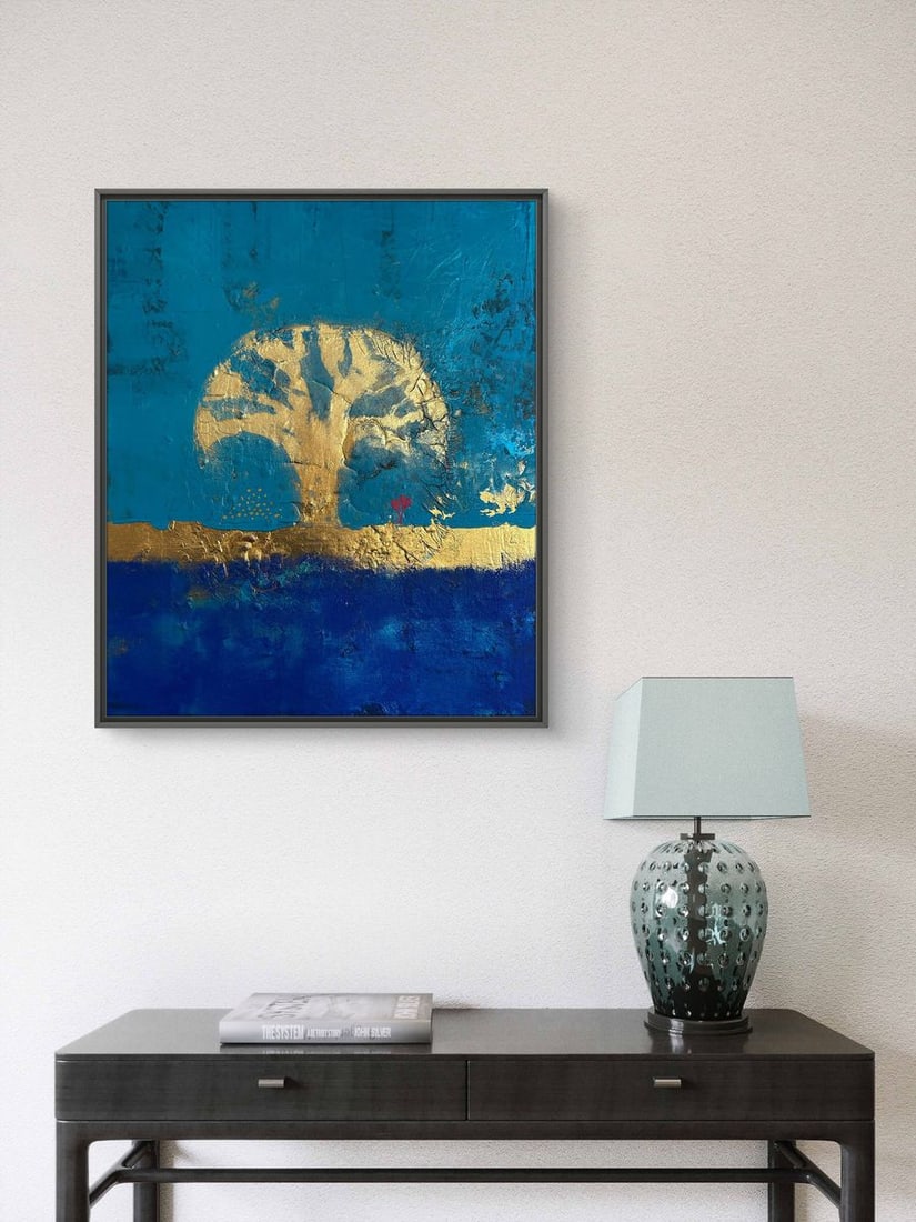 Acrylic painting The Roots of the Golden Tree Olga Melezhik - 3