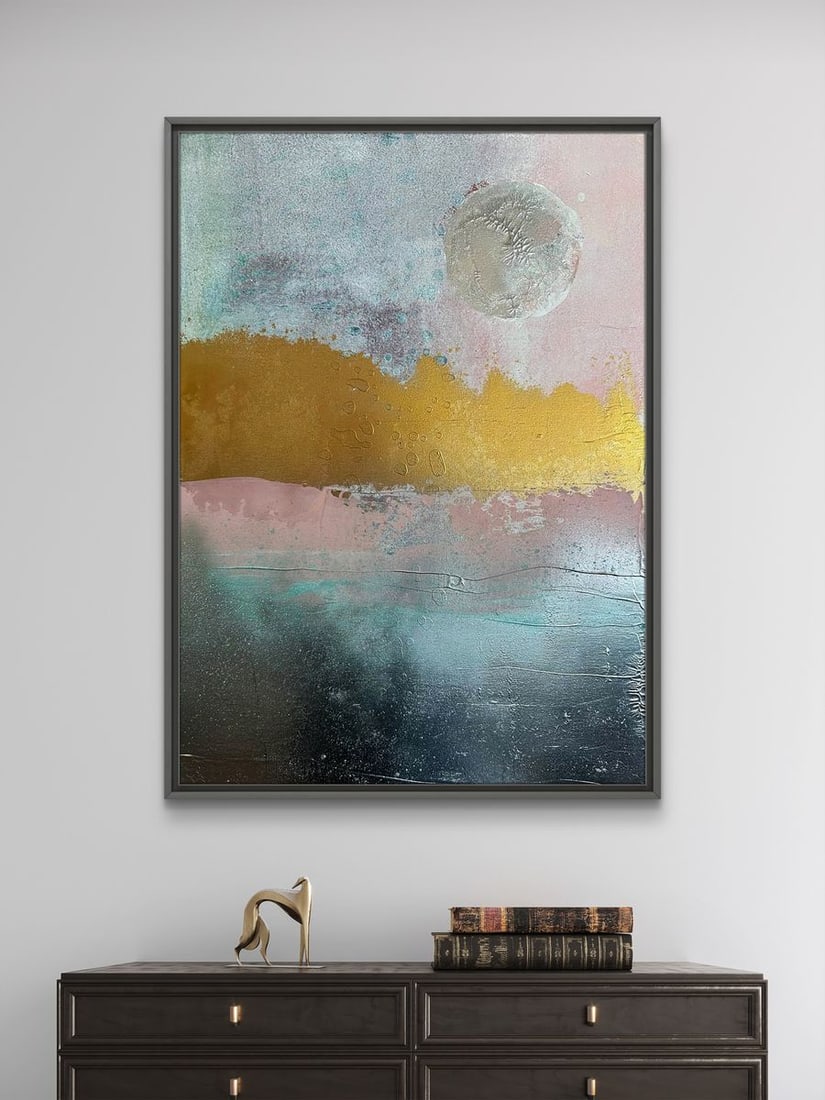 Acrylic painting Silver Moon Olga Melezhik - 3