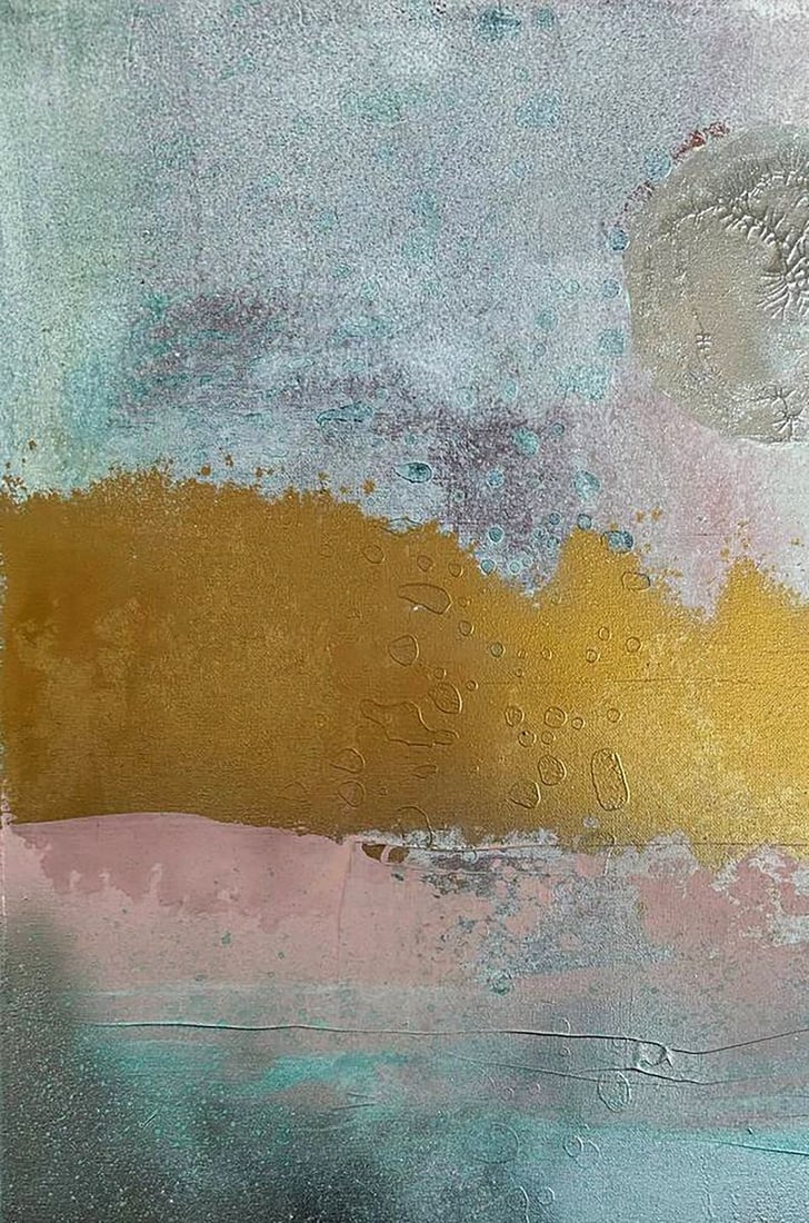 Acrylic painting Silver Moon Olga Melezhik - 4