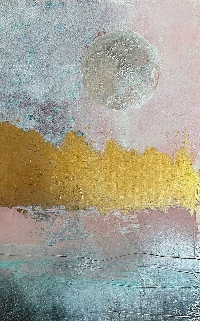 Acrylic painting Silver Moon Olga Melezhik - 5