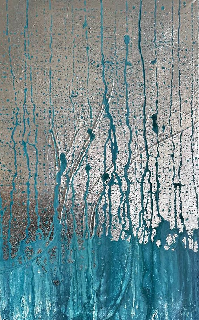 Acrylic painting When It Rains In The Heart Olga Melezhik - 5