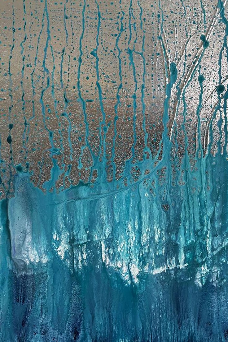 Acrylic painting When It Rains In The Heart Olga Melezhik - 6