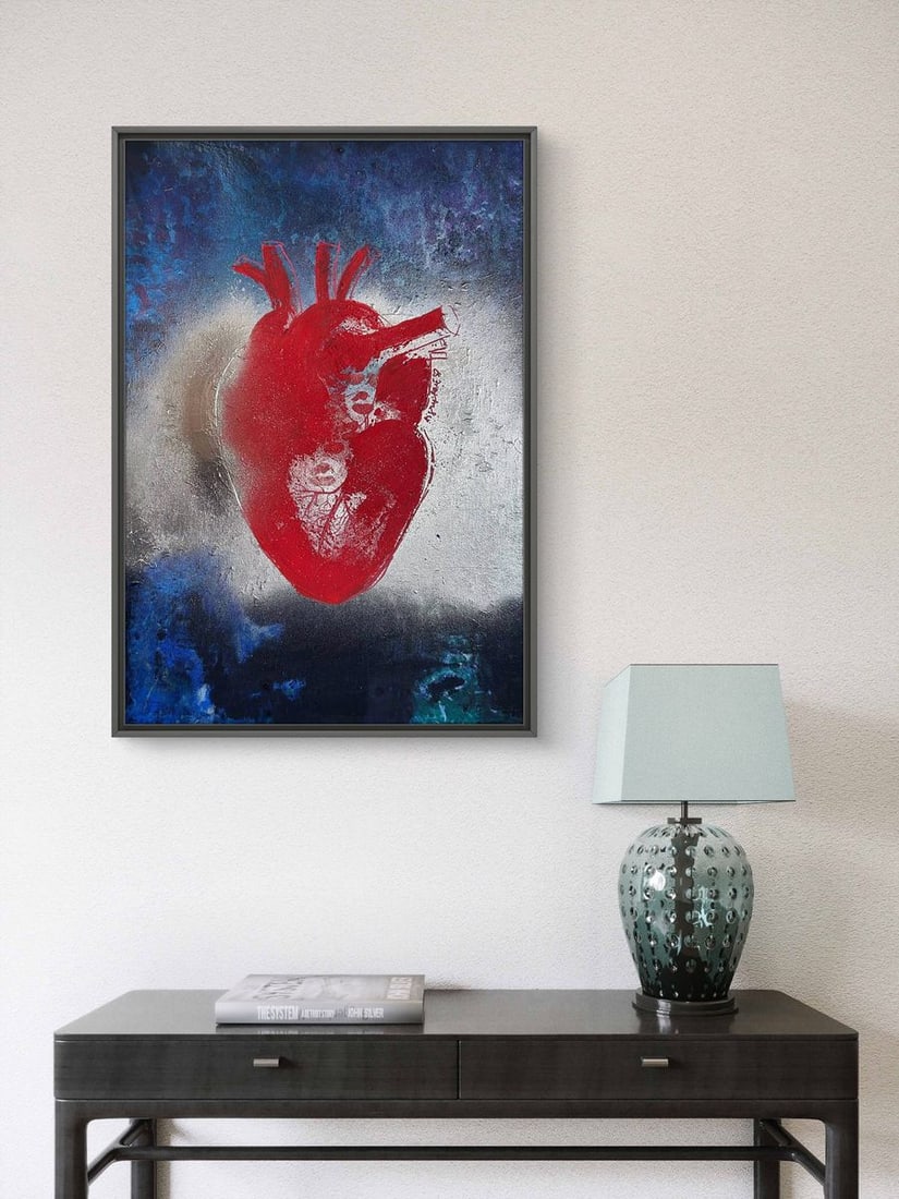 Acrylic painting Feel the Heart Beat Olga Melezhik - 3