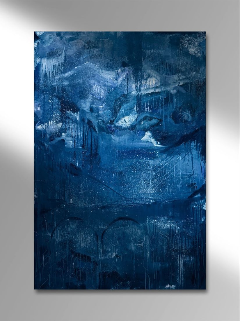 Oil painting Future city Victoria Kagalovska - 2