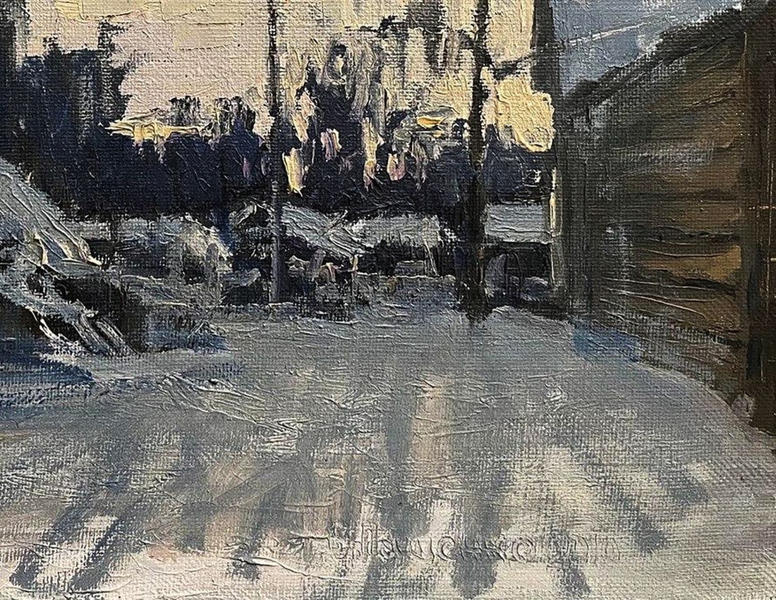 Oil painting Gentle snow Volodymyr Pashchenko - 7