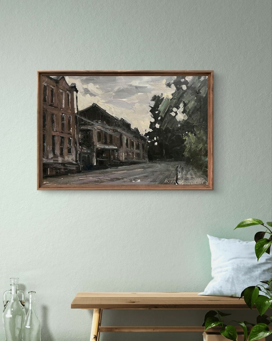 Oil painting Old town Volodymyr Pashchenko - 3