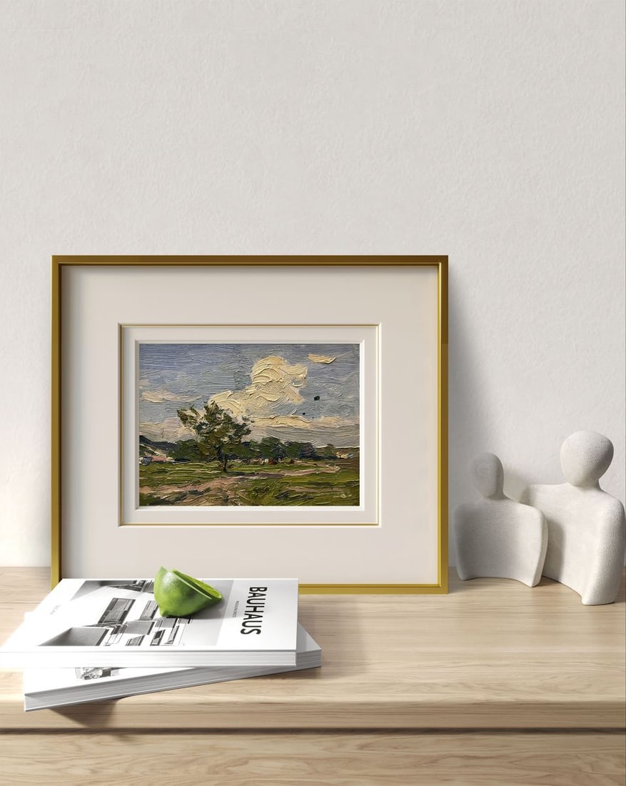 Oil painting White clouds Yury Konovalov - 3