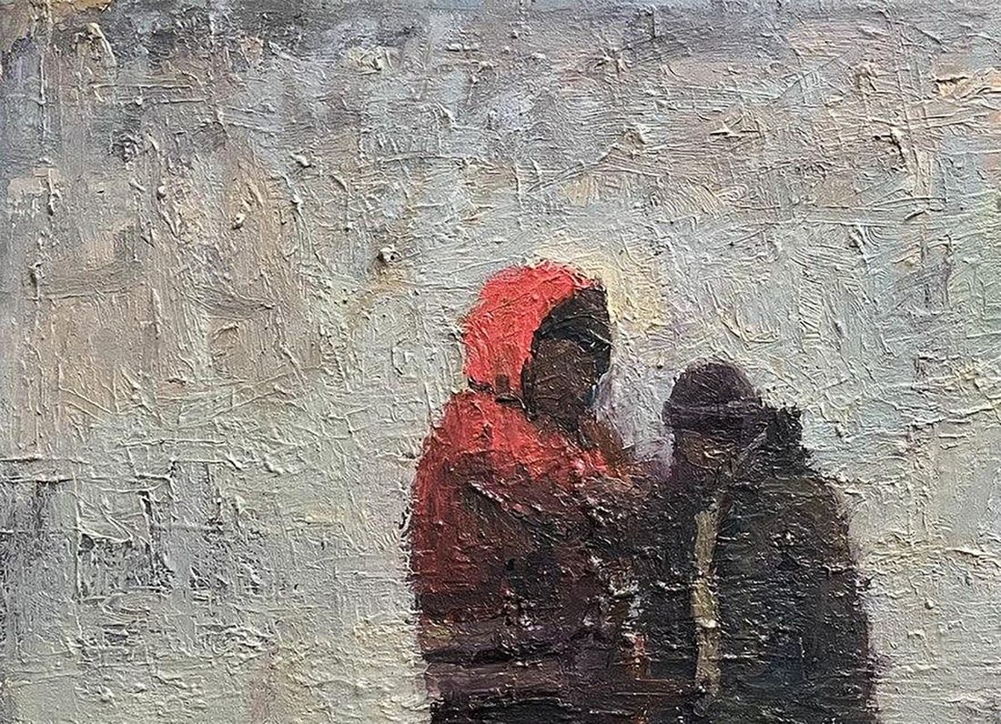 Oil painting Construction site Volodymyr Pashchenko - 4