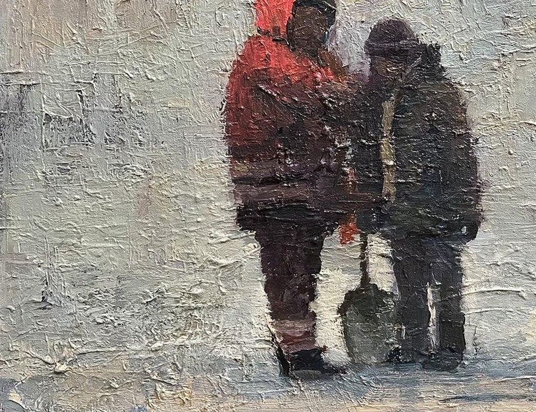 Oil painting Construction site Volodymyr Pashchenko - 6