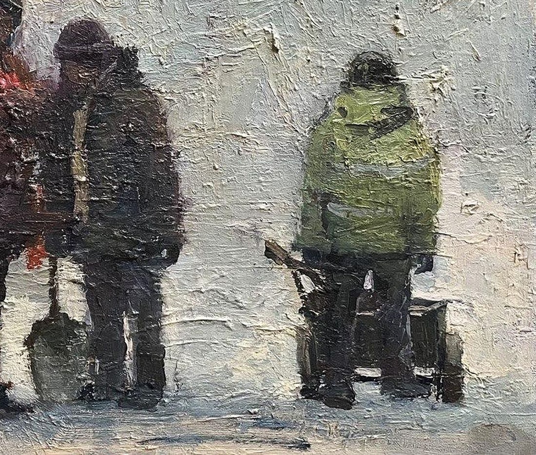 Oil painting Construction site Volodymyr Pashchenko - 7