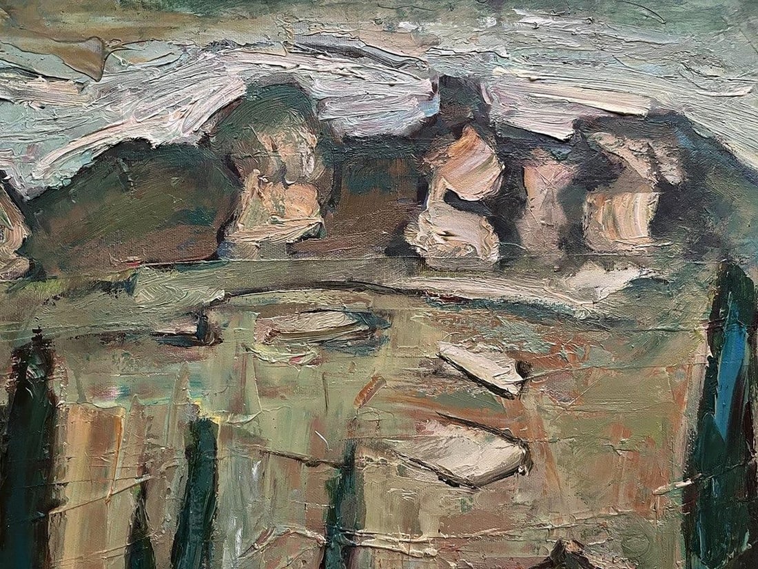 Oil painting In the mountains Oleksandr Andreev - 7