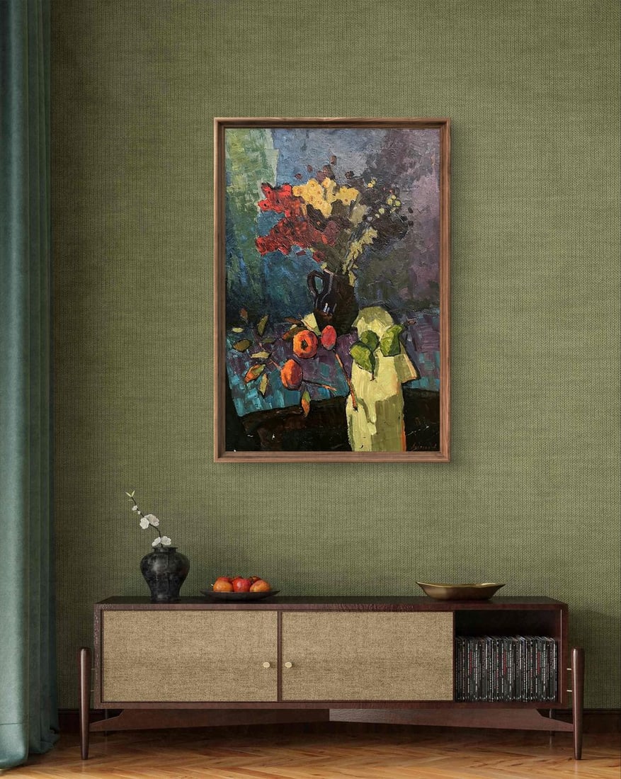 Oil painting Autumn flowers and fruits Oleksandr Andreev - 3