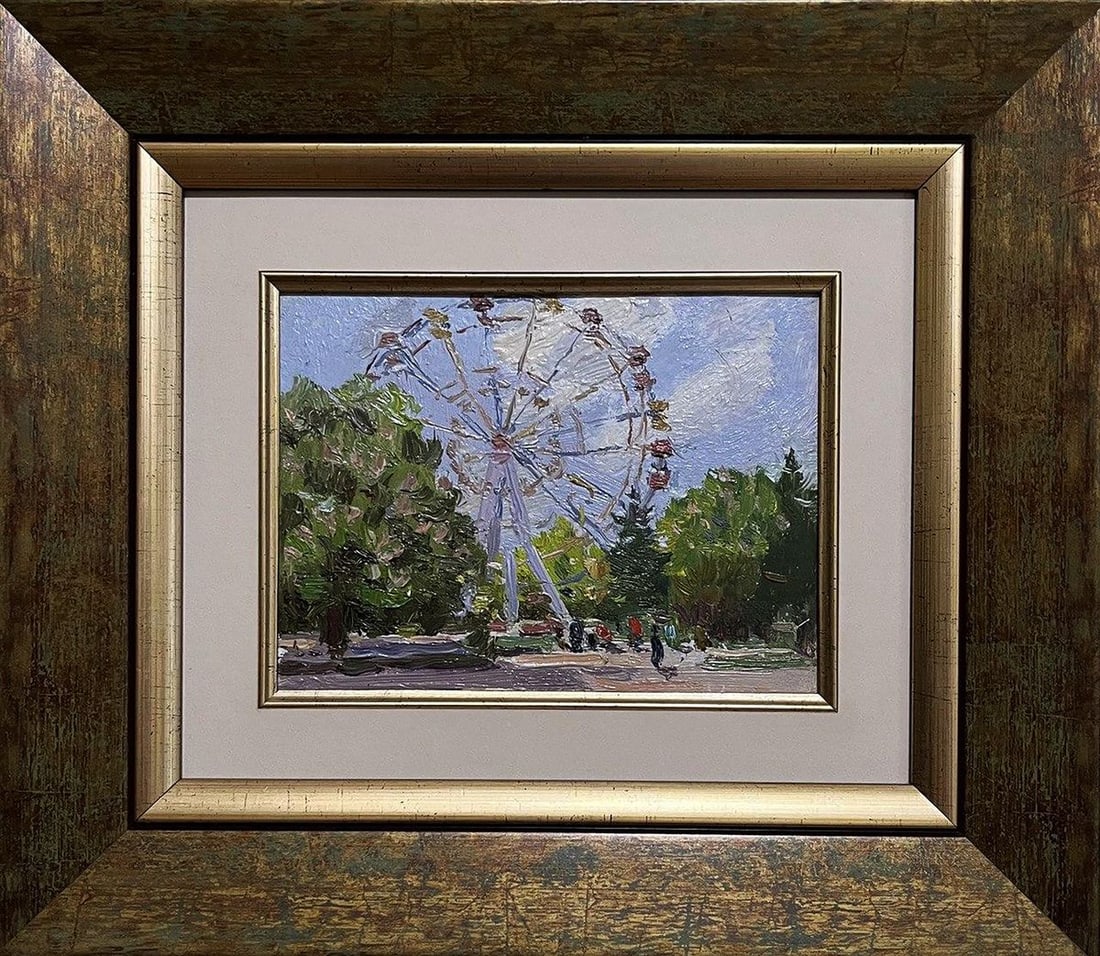 Oil painting Ferris wheel Yury Konovalov - 2