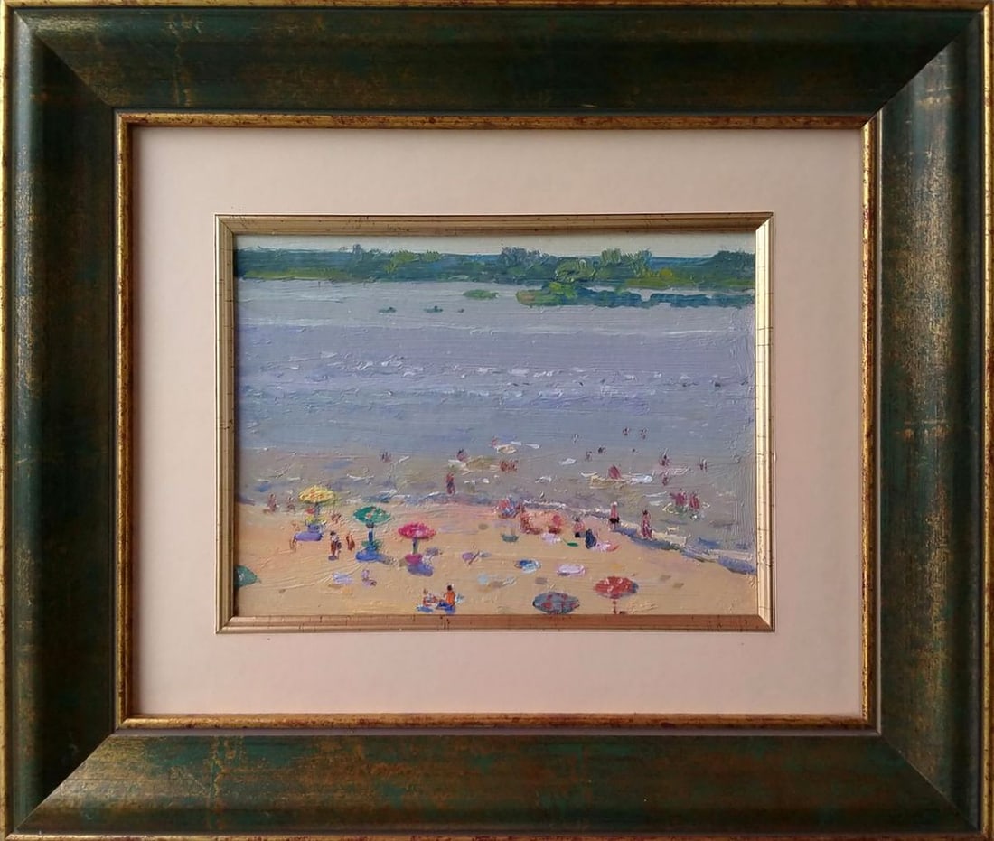 Oil painting City beach Yury Konovalov - 2