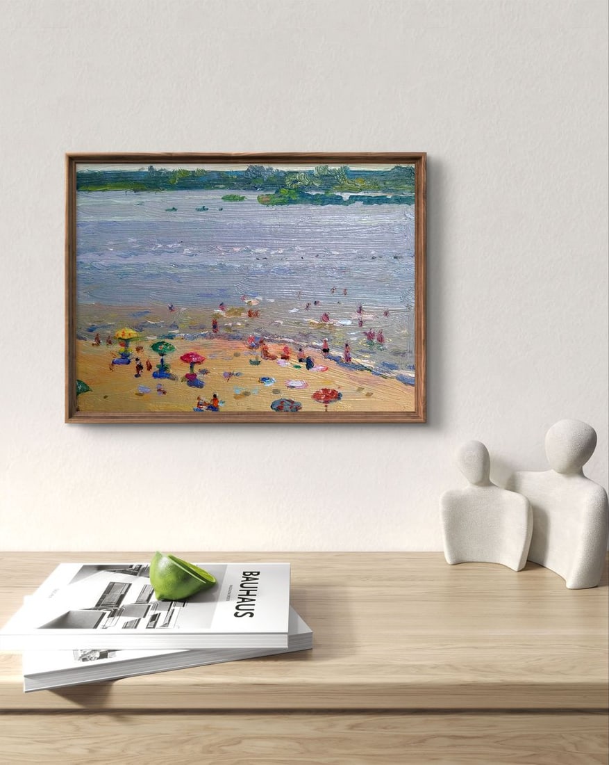 Oil painting City beach Yury Konovalov - 3