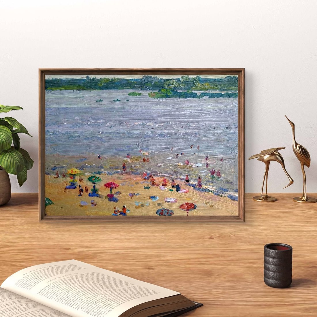 Oil painting City beach Yury Konovalov - 4