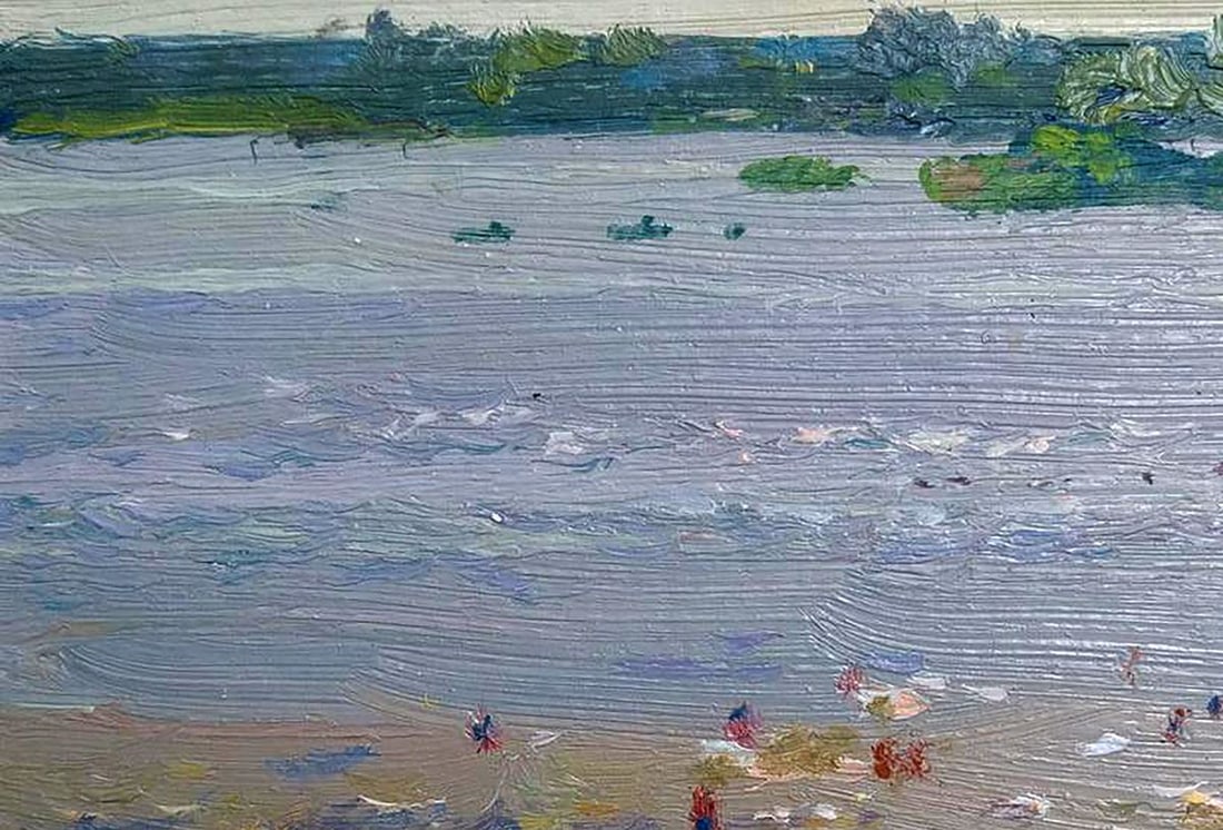 Oil painting City beach Yury Konovalov - 5