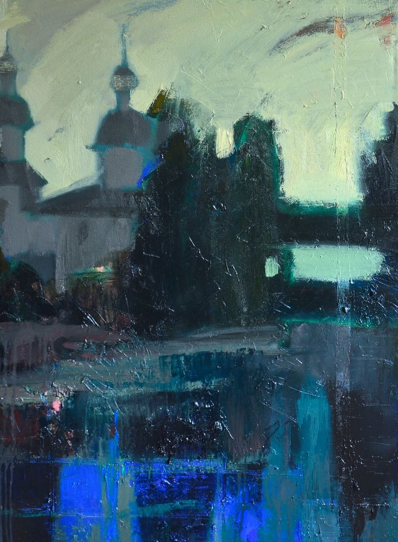 Oil painting Above the lake Natalia Korf-Ivaniuk - 3