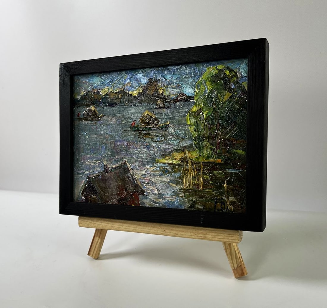 Oil painting Above the lake Oleksiy Ivanyuk - 2