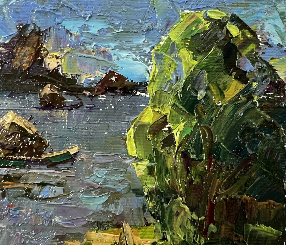 Oil painting Above the lake Oleksiy Ivanyuk - 4