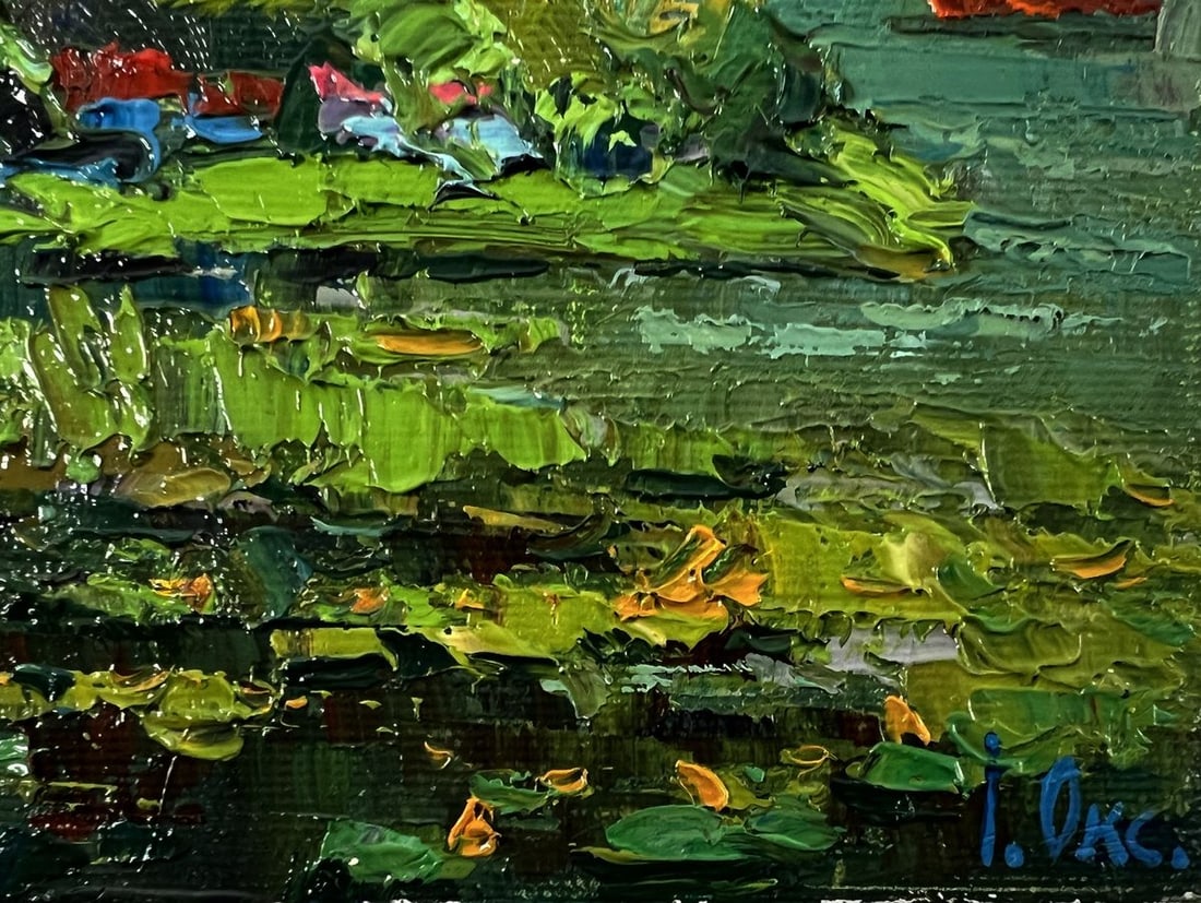 Oil painting Evening on the lake Oksana Ivanyuk - 5