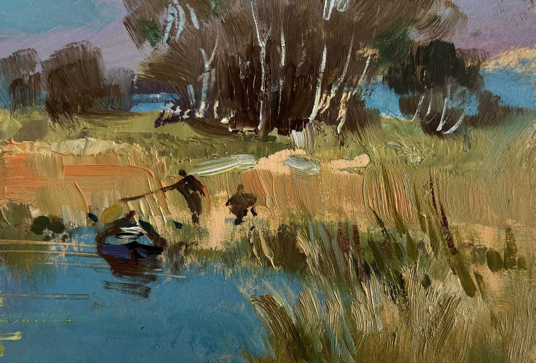 Oil painting In the field near the lake Yuriy Suprunchuk - 5
